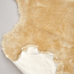 Farmhouse Pottery Home Rugs Natural Sheepskin in Oat Oat / 41" X 24"