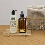Fog Linen Work Home Bath Accessories Rectangular Brass Wire Rack Brass / 8.25" L X 4.75" W X 1.25" H