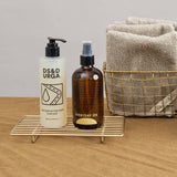 Fog Linen Work Home Bath Accessories Rectangular Brass Wire Rack Brass / 8.25" L X 4.75" W X 1.25" H