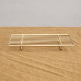 Fog Linen Work Home Bath Accessories Rectangular Brass Wire Rack Brass / 8.25" L X 4.75" W X 1.25" H