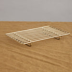 Fog Linen Work Home Bath Accessories Rectangular Brass Wire Rack Brass / 8.25" L X 4.75" W X 1.25" H