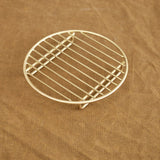 Fog Linen Work Home Bath Accessories Round Brass Wire Rack Brass / 5.75" Dia X 1.25" H