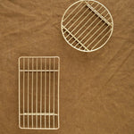 Fog Linen Work Home Bath Accessories Rectangular Brass Wire Rack Brass / 8.25" L X 4.75" W X 1.25" H