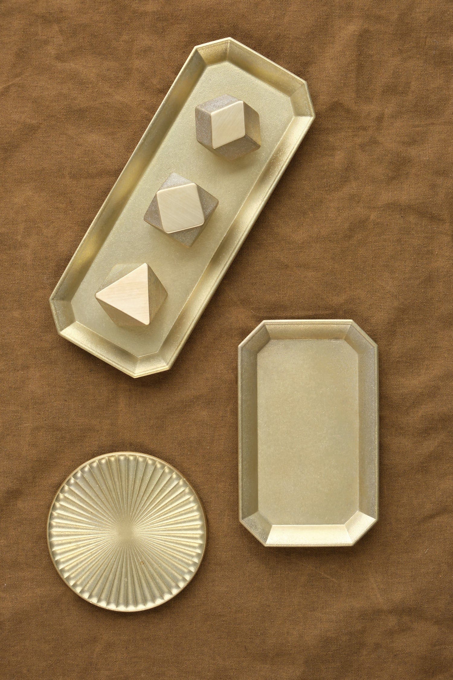 Futagami Home Objects Large Brass Stationery Tray