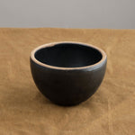 Incausa Home Incense Large Stoneware Smudge Bowl in Black Coal Black / 4.5" W X 3" H
