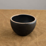 Incausa Home Incense Large Stoneware Smudge Bowl in Black Coal Black / 4.5" W X 3" H