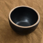 Incausa Home Incense Large Stoneware Smudge Bowl in Black Coal Black / 4.5" W X 3" H