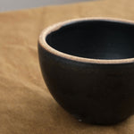 Incausa Home Incense Large Stoneware Smudge Bowl in Black Coal Black / 4.5" W X 3" H