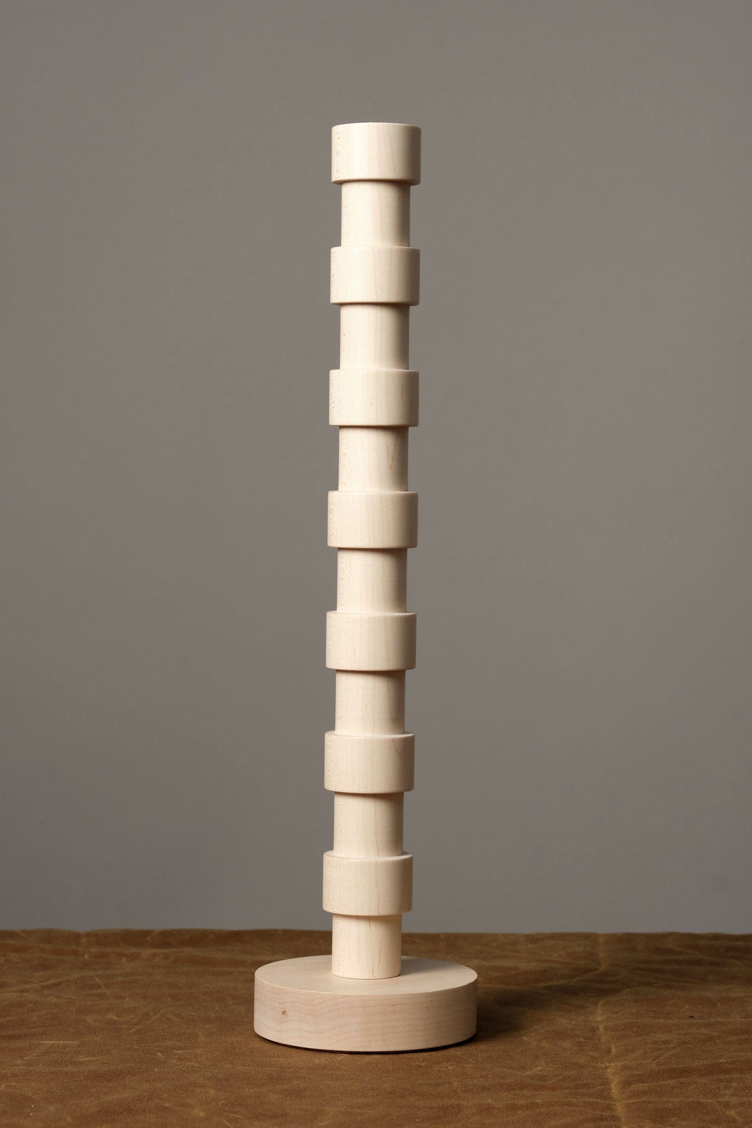Lostine Home Candle Holders Large Franc Candle Holder in Maple Maple / 16" H X 4" D