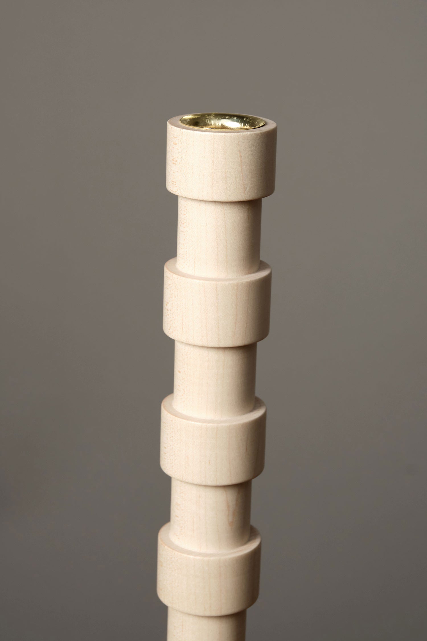 Lostine candle holder in maple