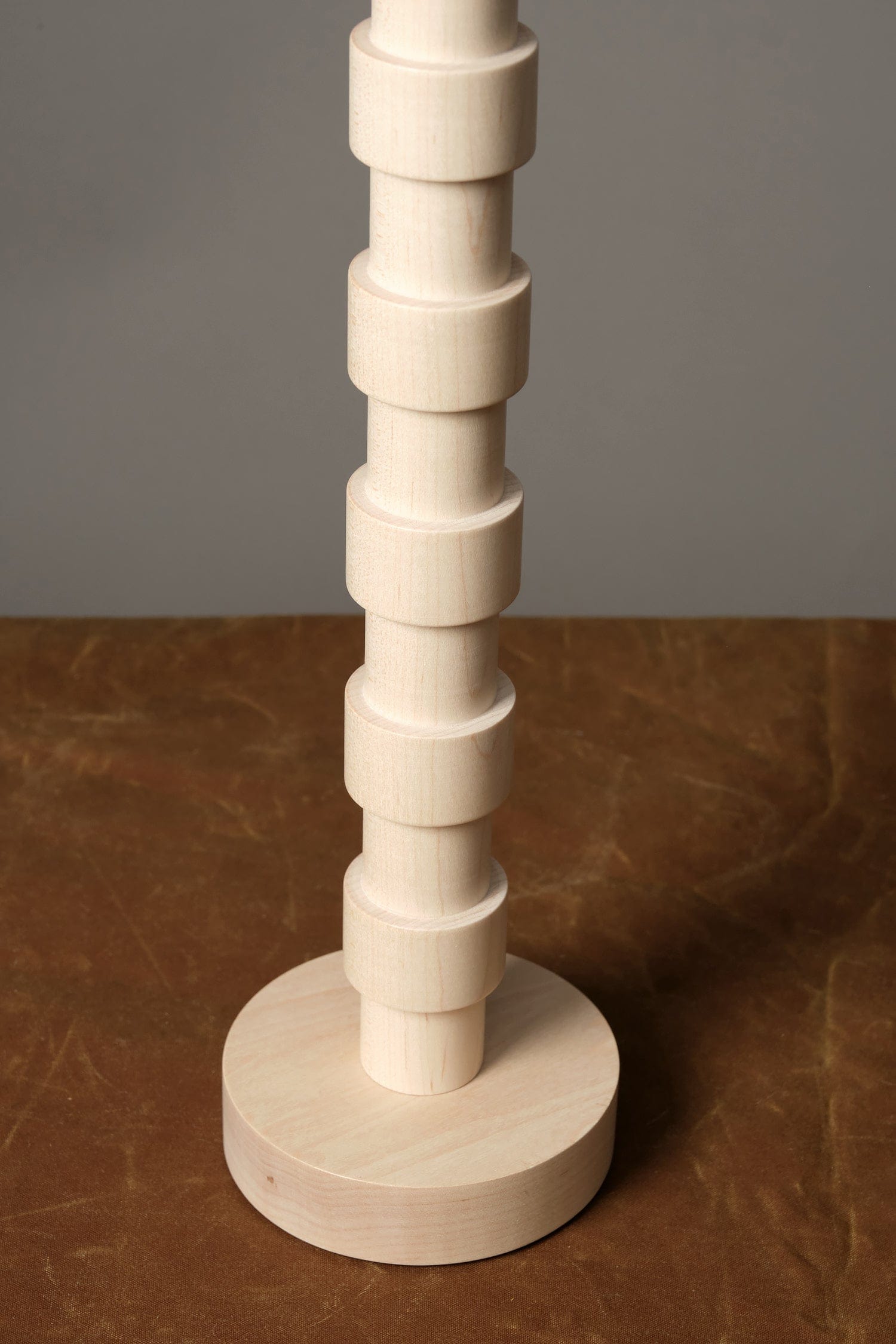 Lostine Home Candle Holders Large Franc Candle Holder in Maple Maple / 16" H X 4" D