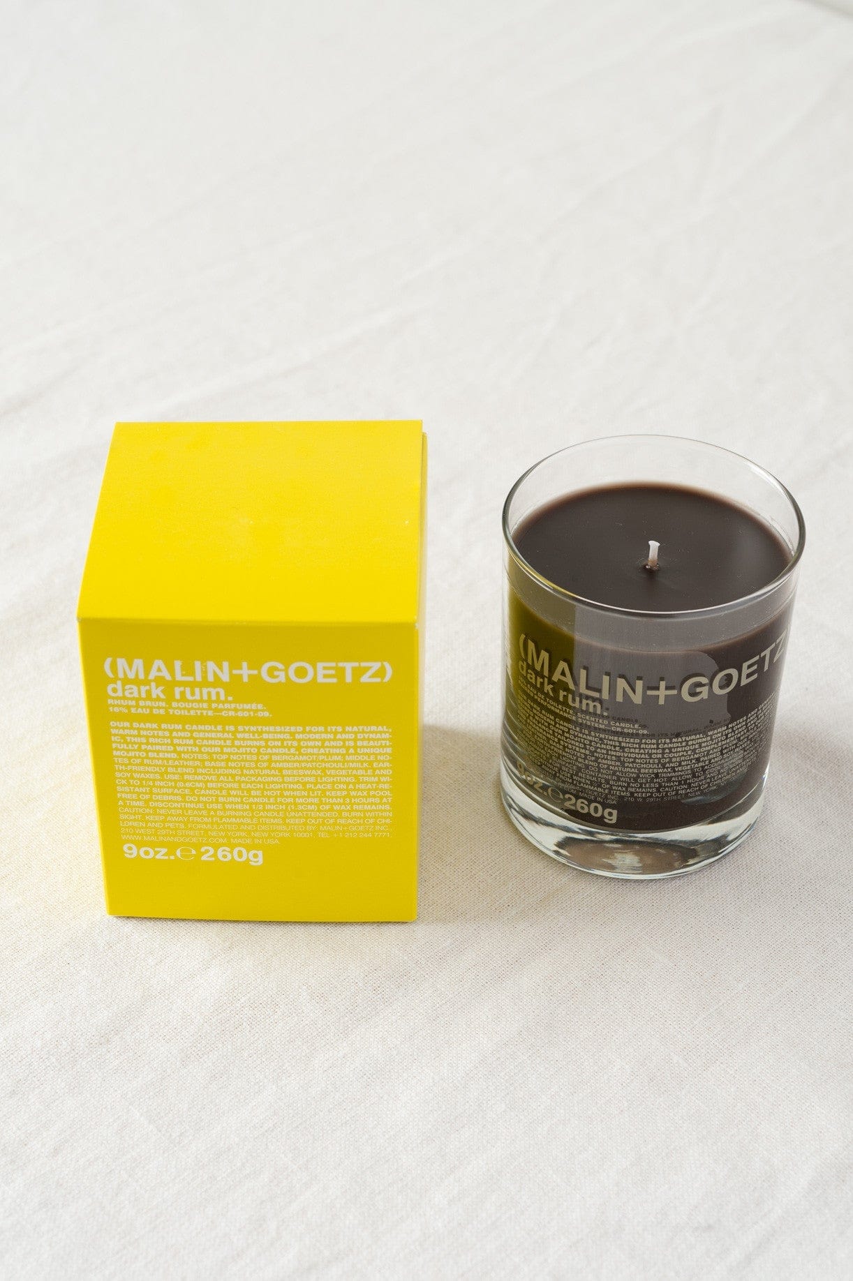 Malin and Goetz Home Candles Dark Rum Candle Dark Rum / 9 Ounces