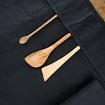 Mi Cocina Home Kitchen Utensils Knife Roll Black Canvas and Latigo Leather