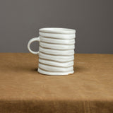 Mt. Washington Pottery Home CoffeeTea Ring Mug in White White / 16 oz