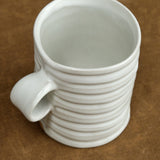 Mt. Washington Pottery Home CoffeeTea Ring Mug in White White / 16 oz