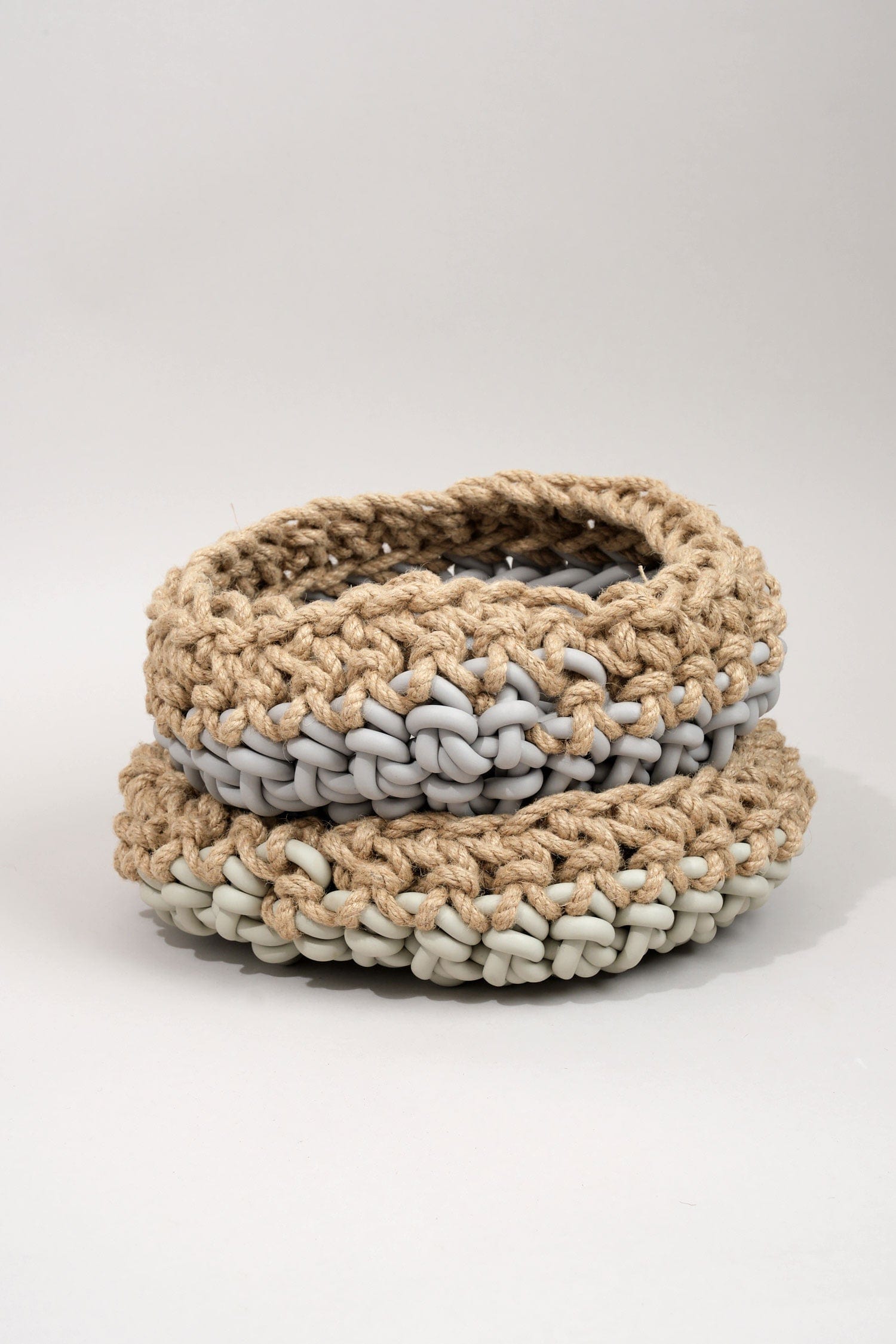 Neo Home Baskets Medium Basket Canapa in Ecru Ecru / 13" D X 6.5" H