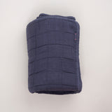 OONA Home Bedding King Plaid Bed Covers Dark Blue / 91" L X 98" W