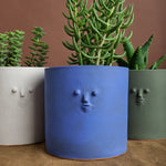 Rami Kim Studio Home Planters Mini Face Planter in Mongolian Green Mongolian Green