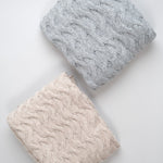 Sefte Home Throws Trenza Throw in Silver Silver / 50" X 70"