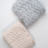 Sefte Home Throws Trenza Throw in Silver Silver / 50" X 70"