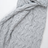 Sefte Home Throws Trenza Throw in Silver Silver / 50" X 70"