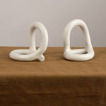 Virginia Sin Home Objects Bacchus Bookends Cream / 7"L X 4.5"W X 6.5"H