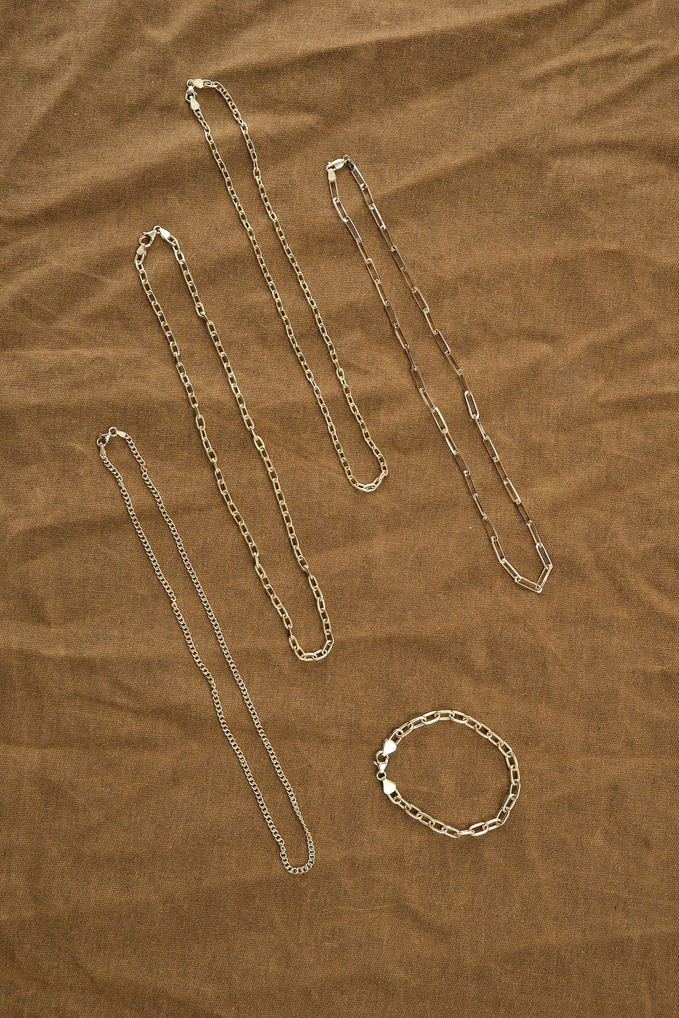 Stephanie Windsor Jewelry Necklaces 100mm Long Oval Link Chain 14K Yellow Gold / 18" Chain