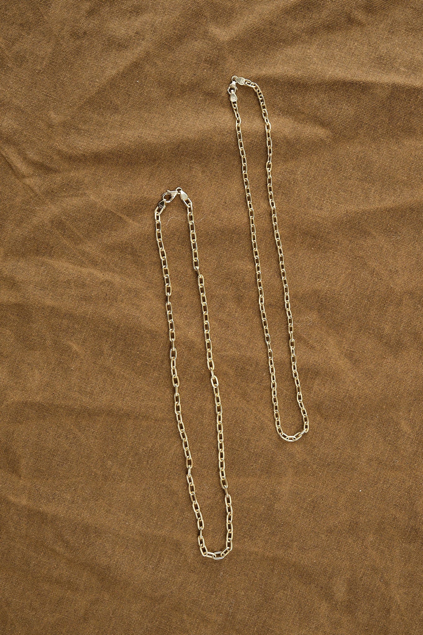 Stephanie Windsor Jewelry Necklaces 100mm Long Oval Link Chain 14K Yellow Gold / 18" Chain