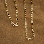 Stephanie Windsor Jewelry Necklaces 100mm Long Oval Link Chain 14K Yellow Gold / 18" Chain