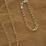 Stephanie Windsor Jewelry Bracelets 150mm Solid Oval Link Chain Bracelet 14K Yellow Gold / 7" Chain