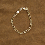 Stephanie Windsor Jewelry Bracelets 150mm Solid Oval Link Chain Bracelet 14K Yellow Gold / 7" Chain