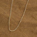 Stephanie Windsor Jewelry Necklaces Solid Rounded Curb Chain 1 14K Yellow Gold / 18" Chain