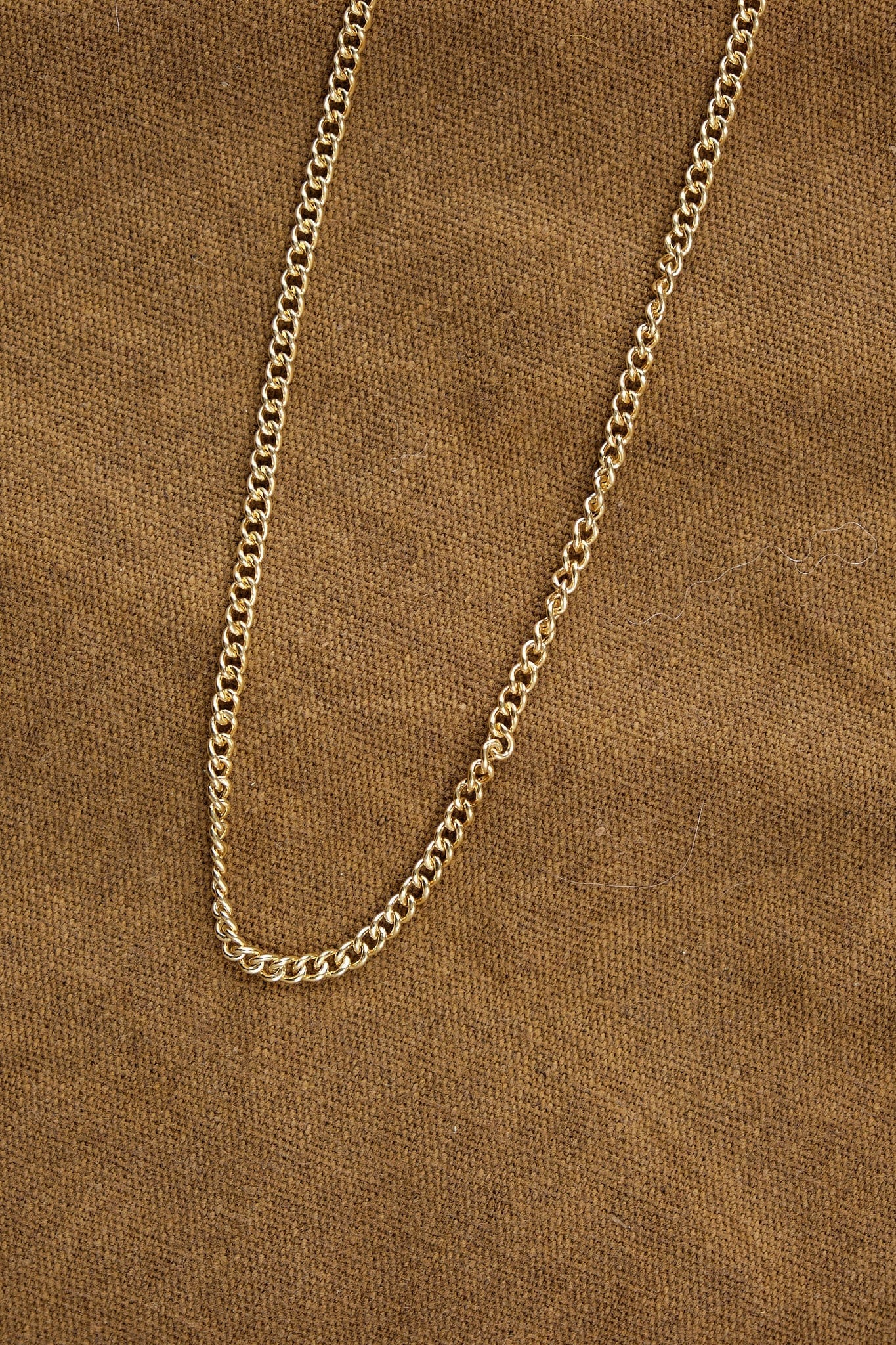 Stephanie Windsor Jewelry Necklaces Solid Rounded Curb Chain 1 14K Yellow Gold / 18" Chain