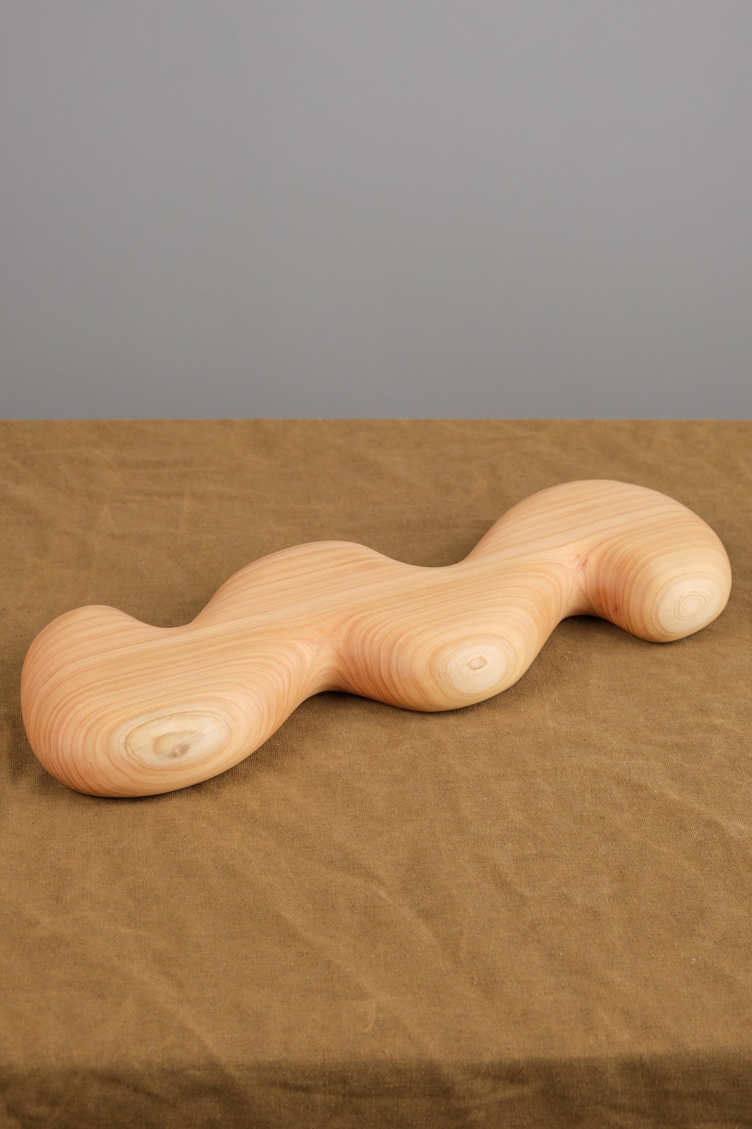 Squiggle Trivet in Monterey Cypress on table