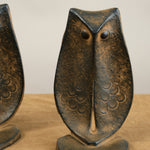 Close up of Owl Bookends