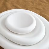 Tina Frey Designs Home Kitchen Serving Small Amoeba Bowl White / 4.25" L X 4.25" W X 1.5" H