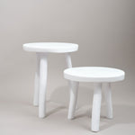 Tina Frey Designs Home Furniture Milking Stool in White White / 15" D X 12.5" H