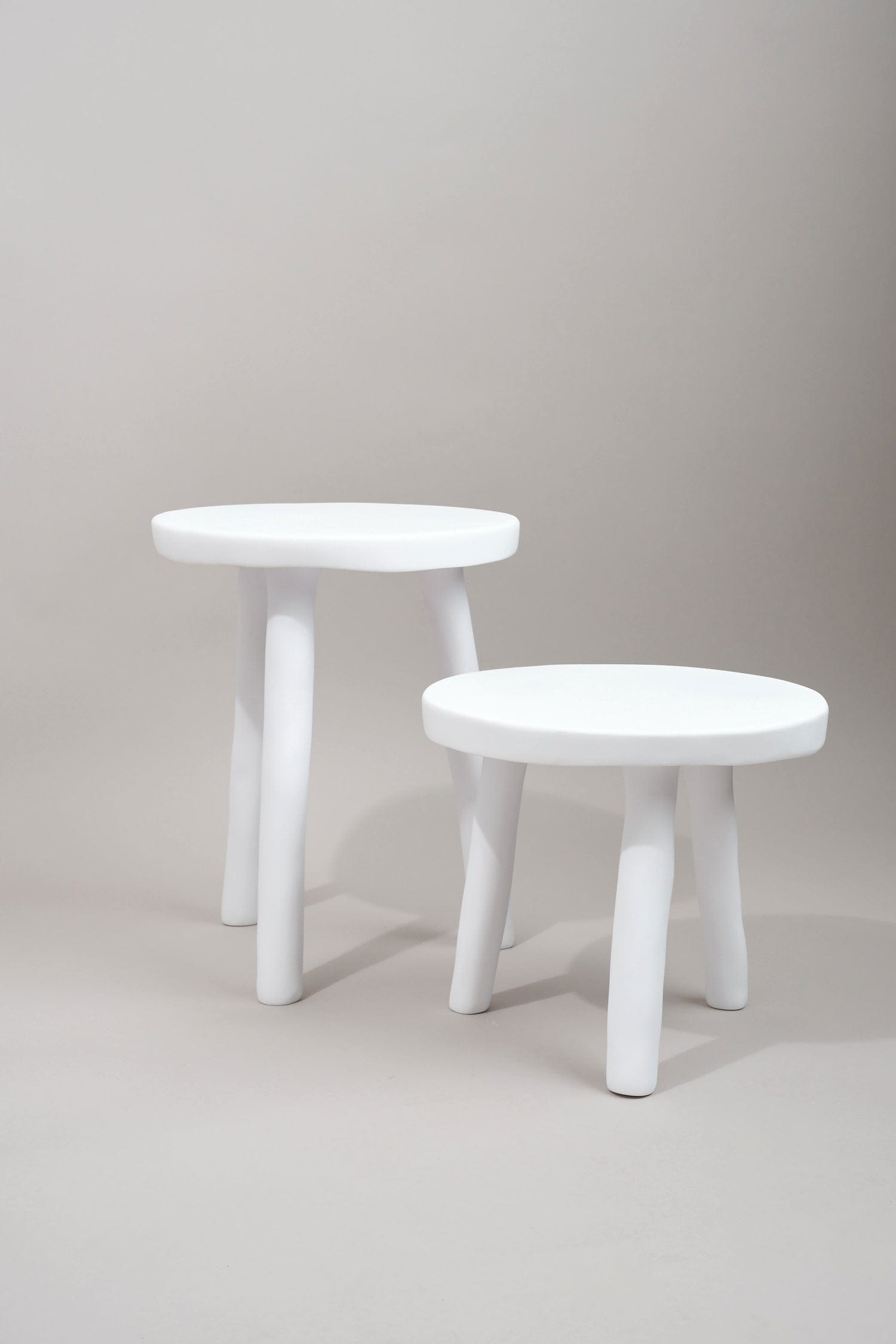 Tina Frey Designs Home Furniture Milking Stool in White White / 15" D X 12.5" H