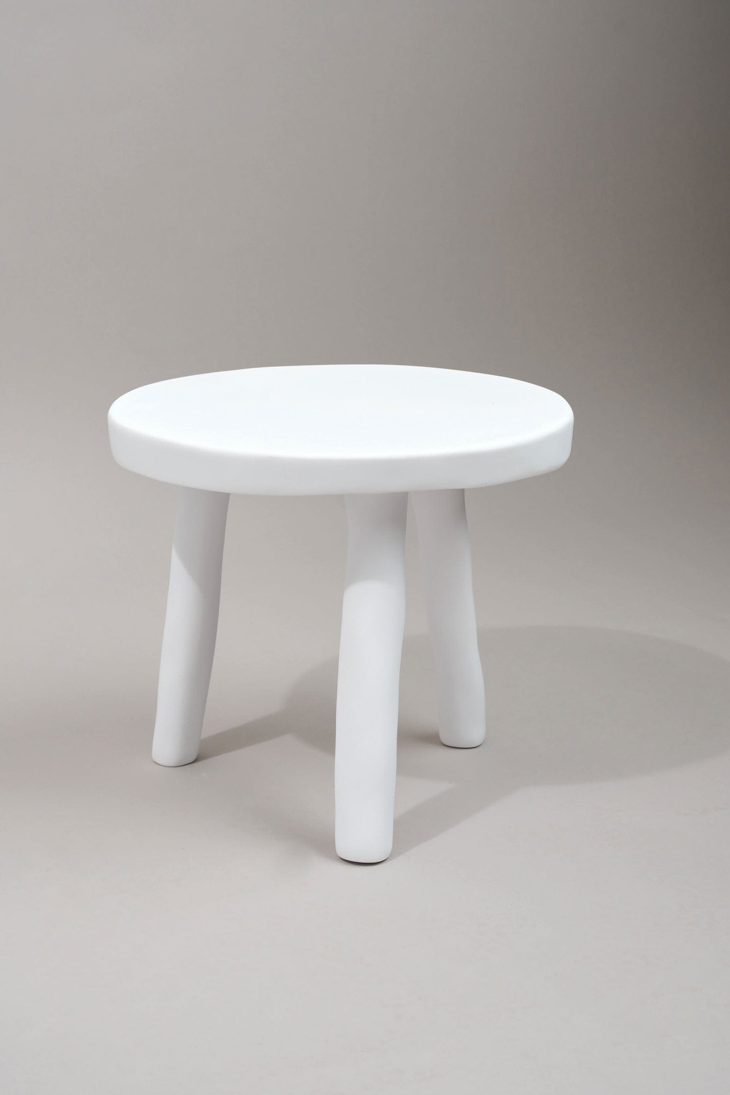 Tina Frey Designs Home Furniture Milking Stool in White White / 15" D X 12.5" H