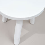Tina Frey Designs Home Furniture Milking Stool in White White / 15" D X 12.5" H