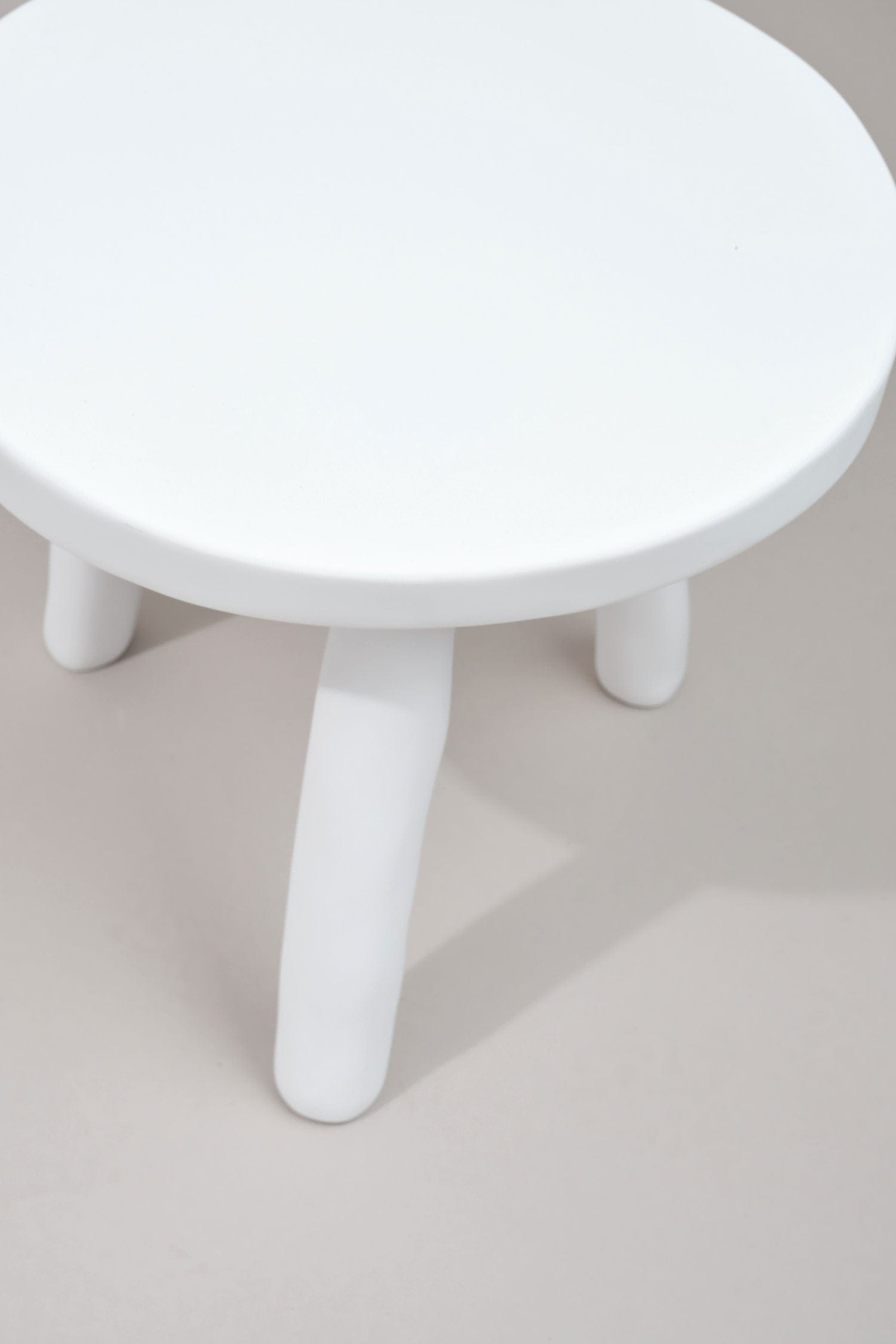 Tina Frey Designs Home Furniture Milking Stool in White White / 15" D X 12.5" H
