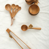Be Home Home Kitchen Utensils 6" Teak Long Scoop