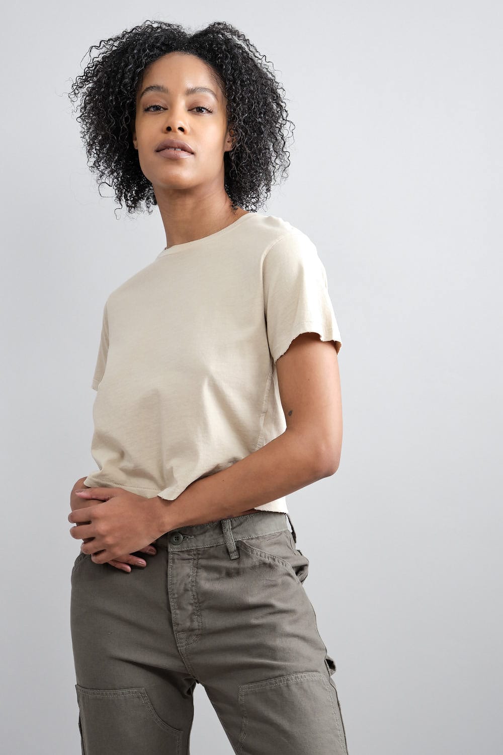 Babe Tee in Oatmilk