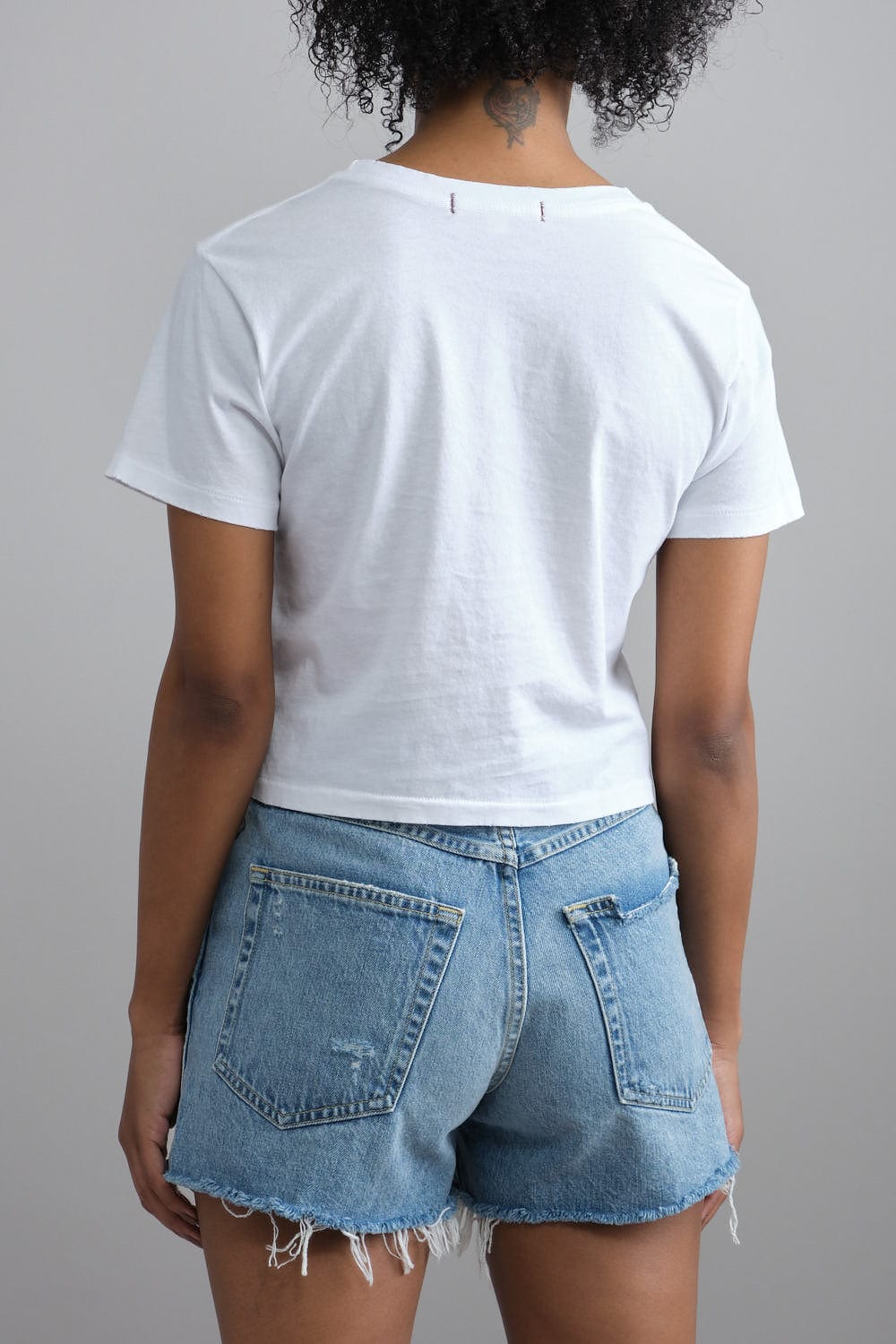 Back of Babe Tee in White