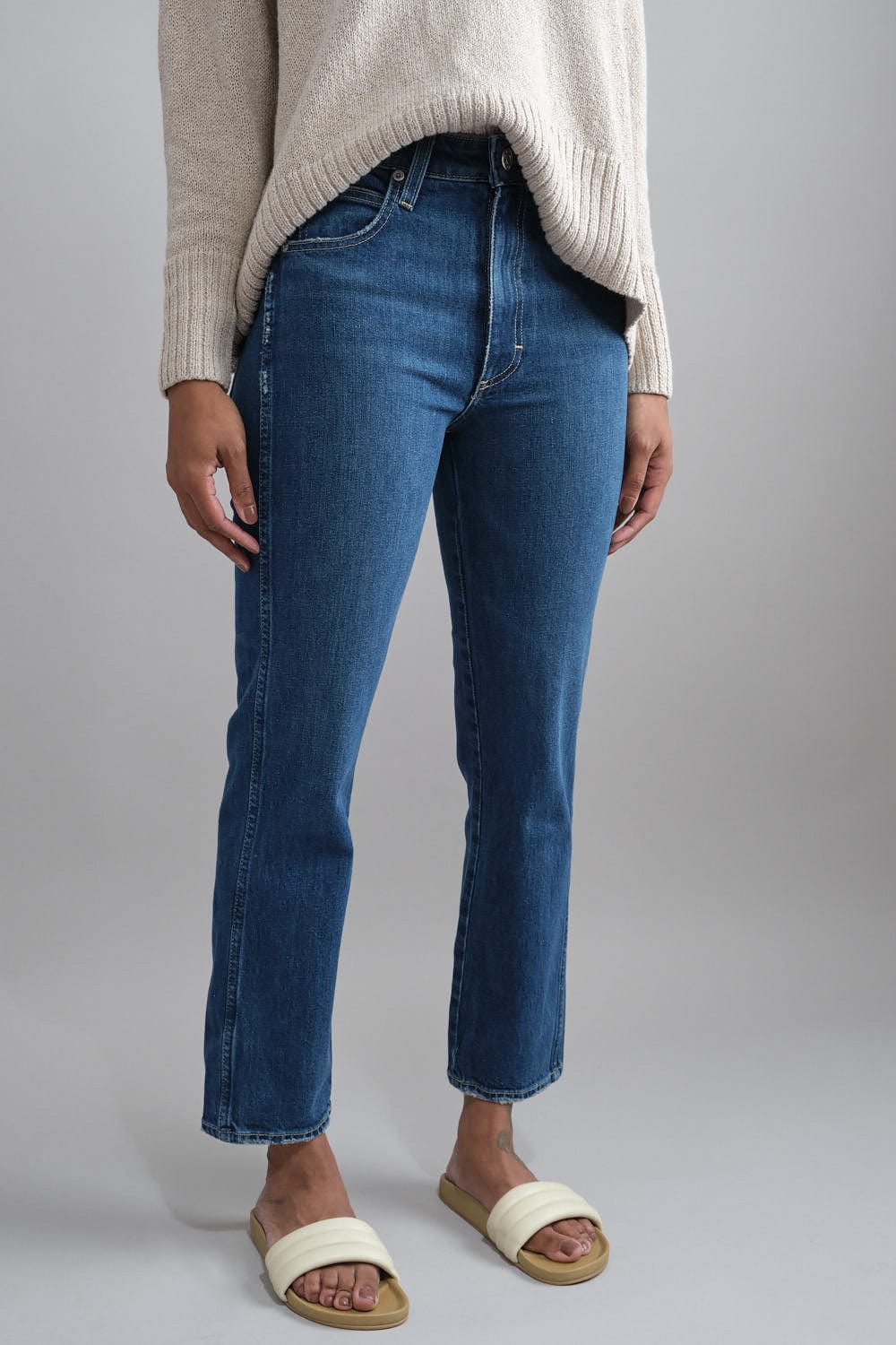 Amo Denim Apparel Womens Denim Chloe Crop Pant in Affection
