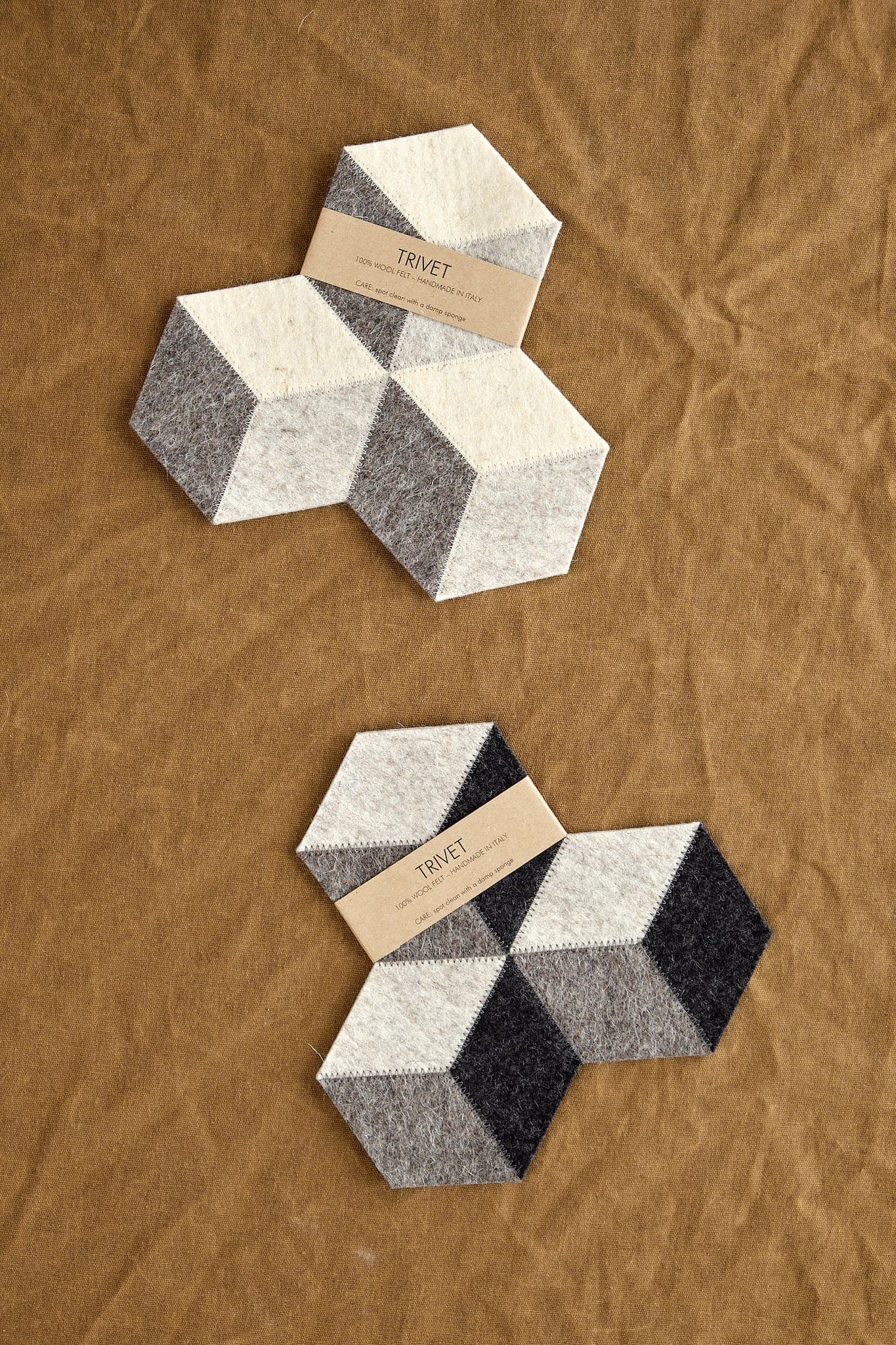 Hexagonal Felt Trivet coasters
