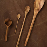 Be Home Home Kitchen Utensils Olive Wood Pointed Spoon Olive Wood / 12" L X 2.5" W