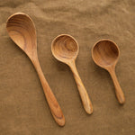 Be Home Home Kitchen Utensils 5" Teak Round Scoop