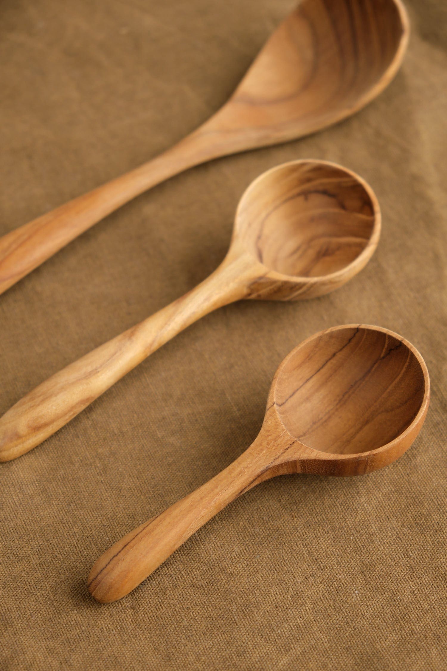Be Home Home Kitchen Utensils 5" Teak Round Scoop