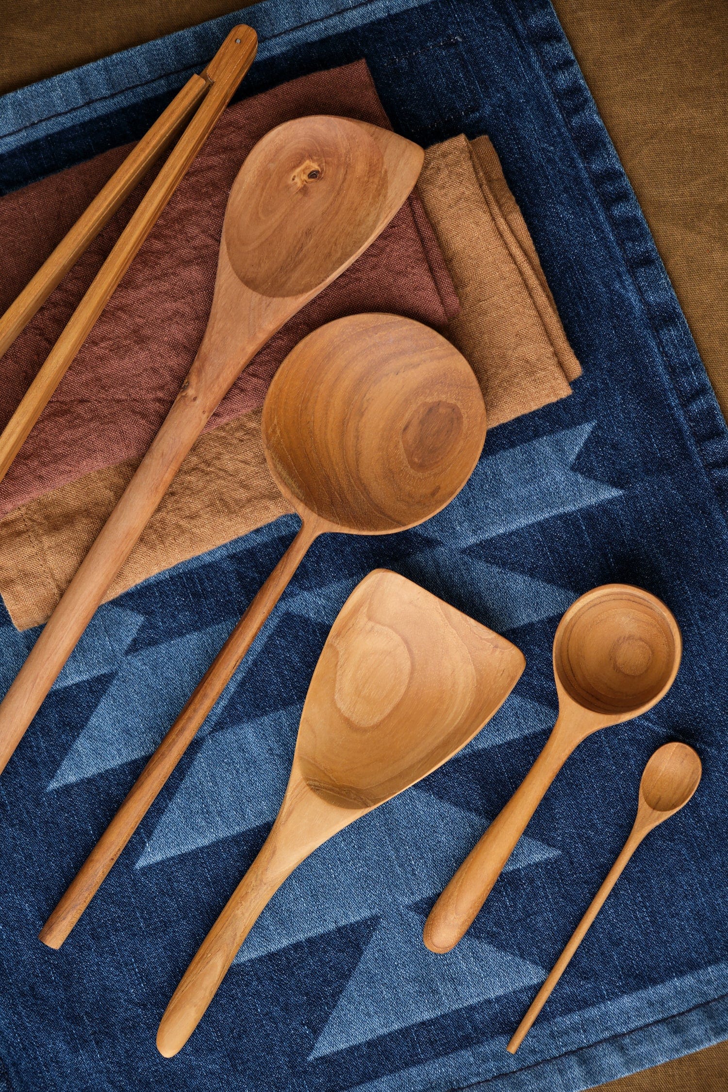 Be Home Home Kitchen Utensils 10.5" Teak Round Spoon